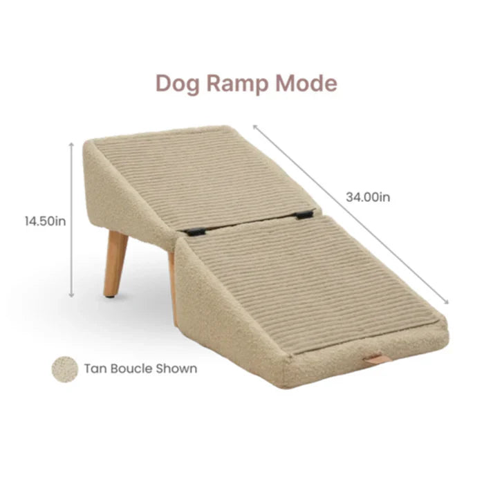 πΆ Give Your Pup Royal Access β Ramp + Ottoman Inside! π