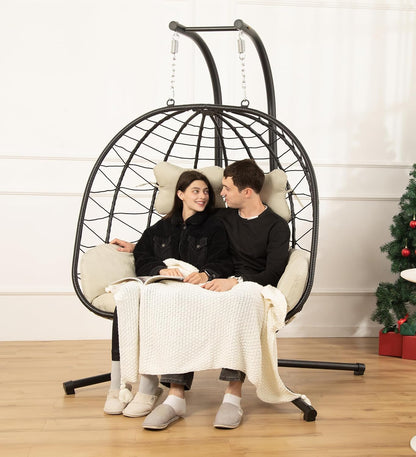 💕 Outdoor Hanging Loveseat – Space-Saving & Stylish